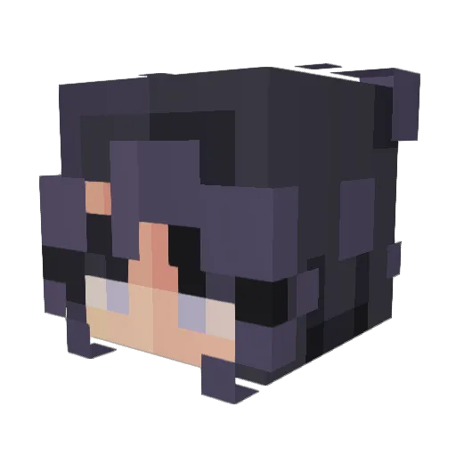 thejuiciestmelon Minecraft avatar head, 3D render