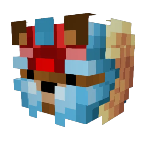 thekaranberry Minecraft avatar head, 3D render
