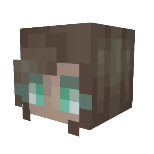 thekatiesong Minecraft avatar head, 3D render