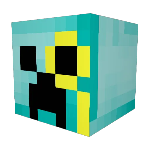 thekazman Minecraft avatar head, 3D render