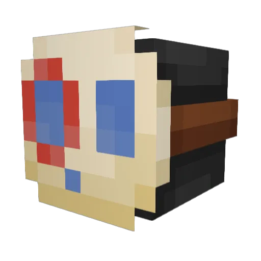 thekeksinfluence Minecraft avatar head, 3D render