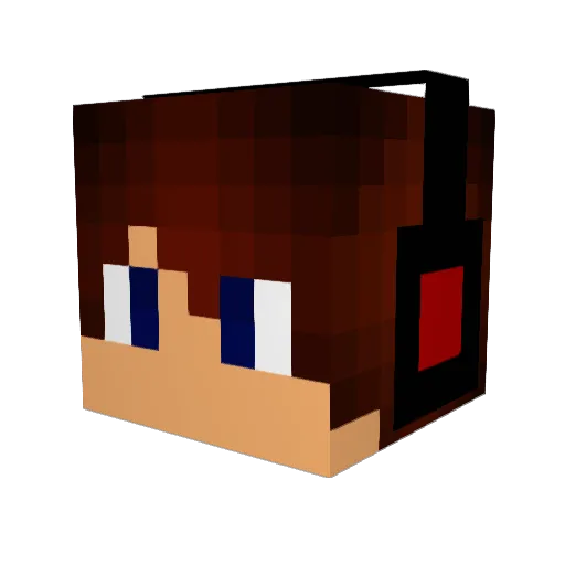 thekidnextdoor58 Minecraft avatar head, 3D render