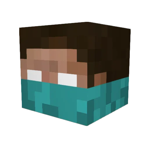 thekillerniga Minecraft avatar head, 3D render