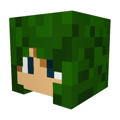 thekillinjoke Minecraft avatar head, 3D render