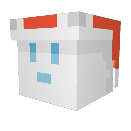 thekinetv Minecraft avatar head, 3D render