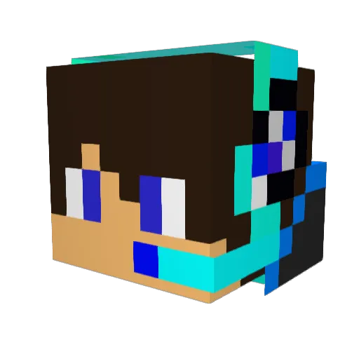thekingbapt Minecraft avatar head, 3D render