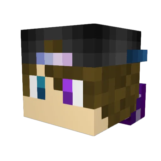 thekingboss122 Minecraft avatar head, 3D render