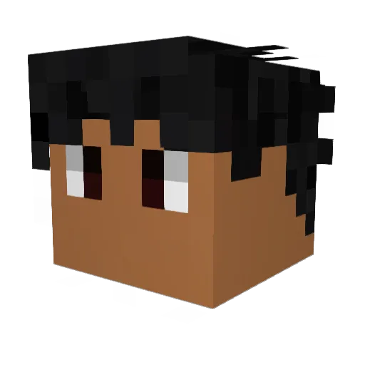 thekingsofer Minecraft avatar head, 3D render