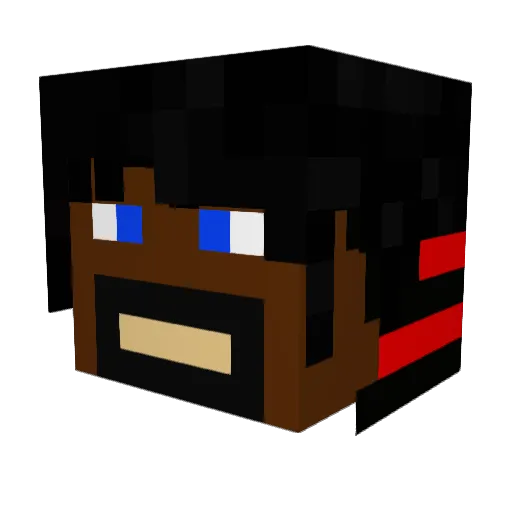 thekingzbk Minecraft avatar head, 3D render