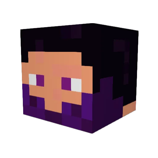 thekisforkid Minecraft avatar head, 3D render