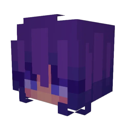 theknightRMRA Minecraft avatar head, 3D render