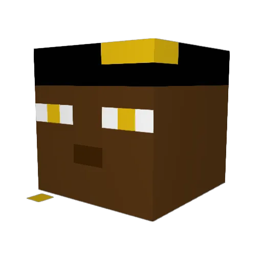 thekr1sP Minecraft avatar head, 3D render