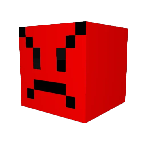 theksie Minecraft avatar head, 3D render