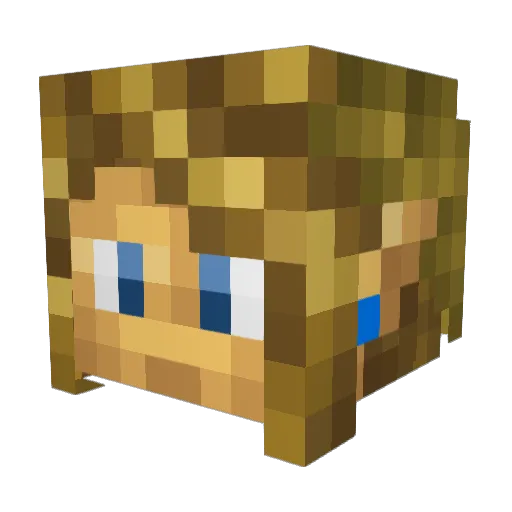 thekuch Minecraft avatar head, 3D render