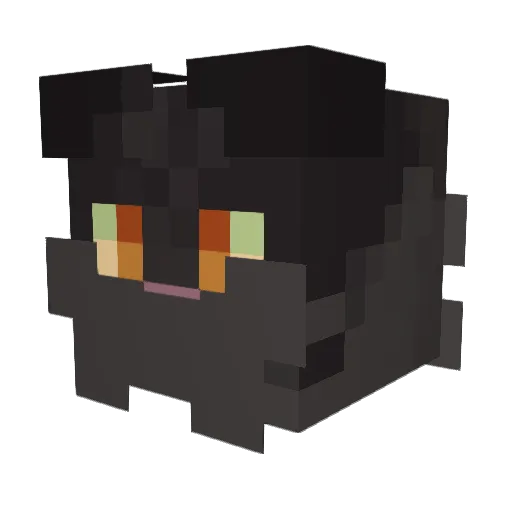 theladymorning Minecraft avatar head, 3D render