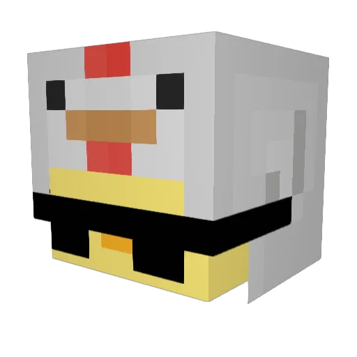 thelaerke Minecraft avatar head, 3D render