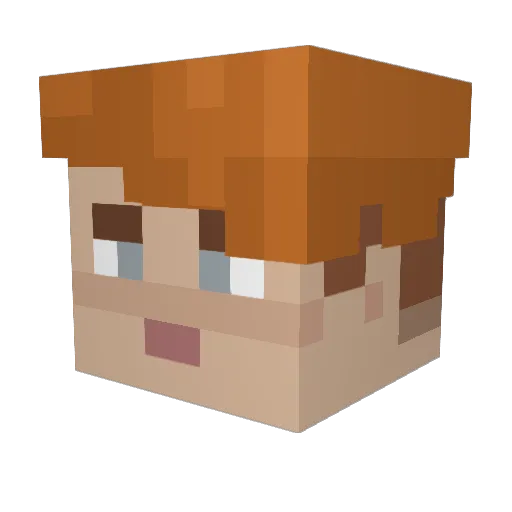 thelastday1 Minecraft avatar head, 3D render