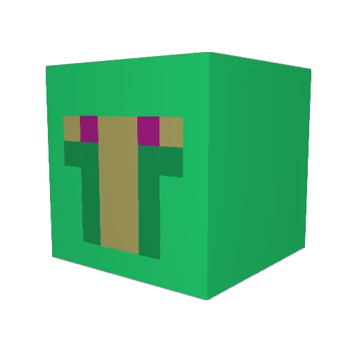 thelilator Minecraft avatar head, 3D render
