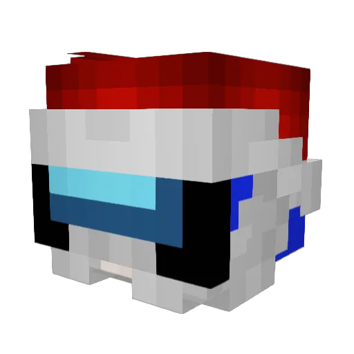 thelink_228 Minecraft avatar head, 3D render