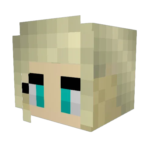 thelitch666 Minecraft avatar head, 3D render