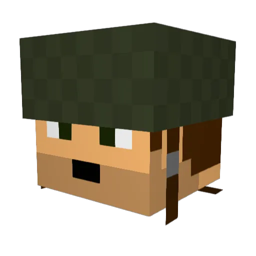 thelittlepixel Minecraft avatar head, 3D render