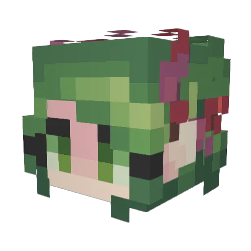 thelittleram Minecraft avatar head, 3D render