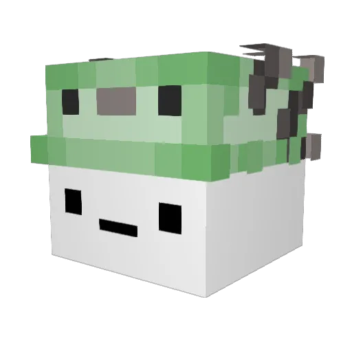 thelogiq Minecraft avatar head, 3D render