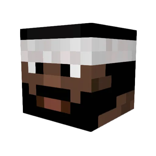 thelolloe Minecraft avatar head, 3D render