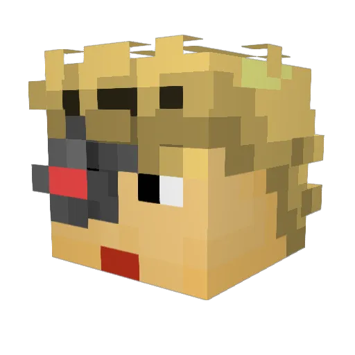 thelordir Minecraft avatar head, 3D render