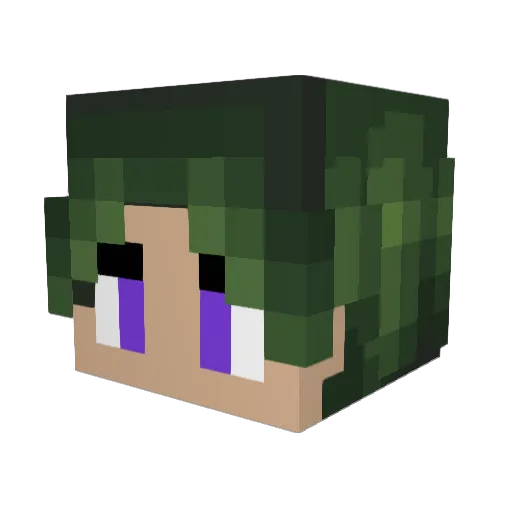 thelost20 Minecraft avatar head, 3D render