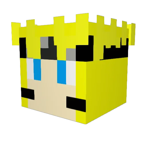 theloverboy Minecraft avatar head, 3D render