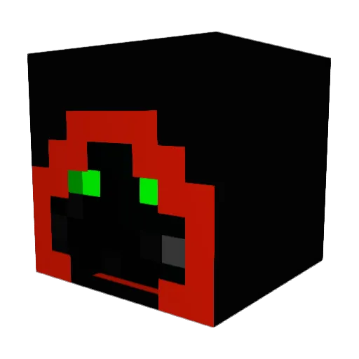 theluckily Minecraft avatar head, 3D render