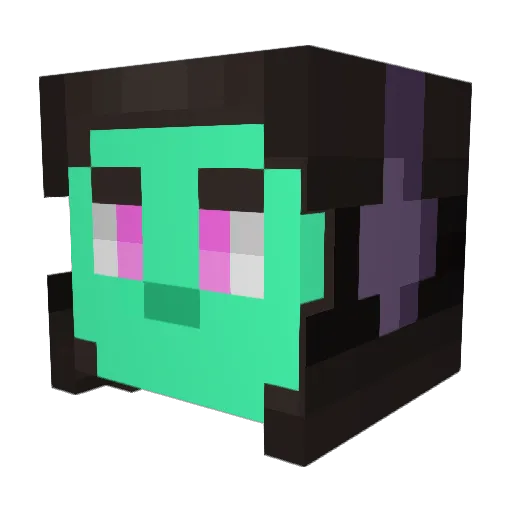 them3tta Minecraft avatar head, 3D render