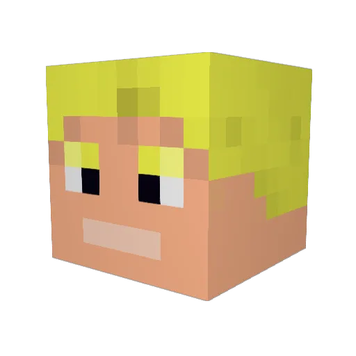 themadman14 Minecraft avatar head, 3D render