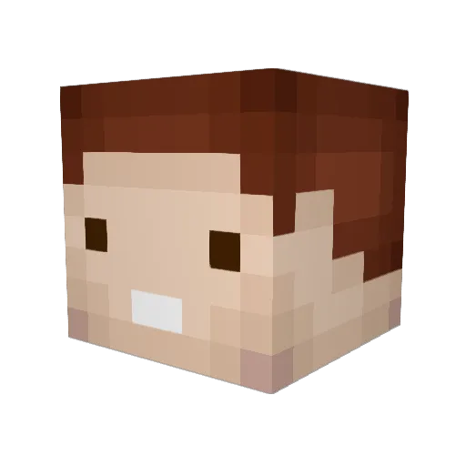 themadman1 Minecraft avatar head, 3D render