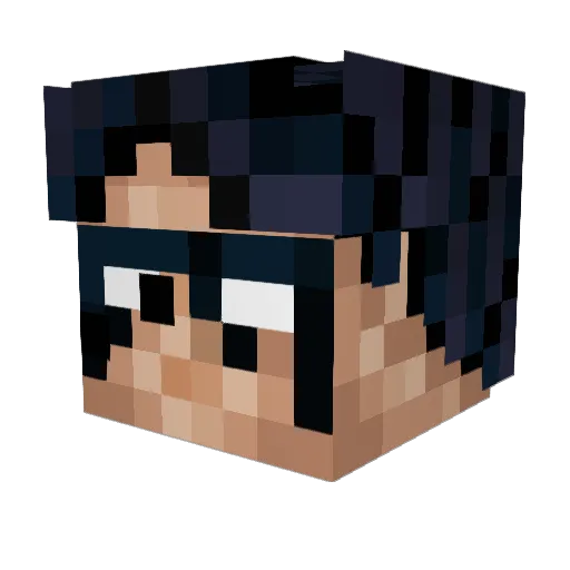 themaduzi Minecraft avatar head, 3D render