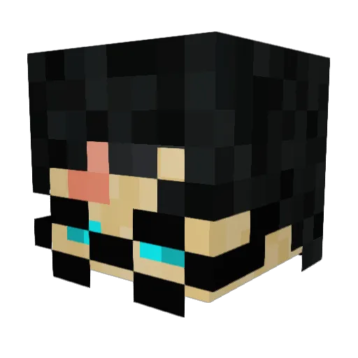 themage12 Minecraft avatar head, 3D render