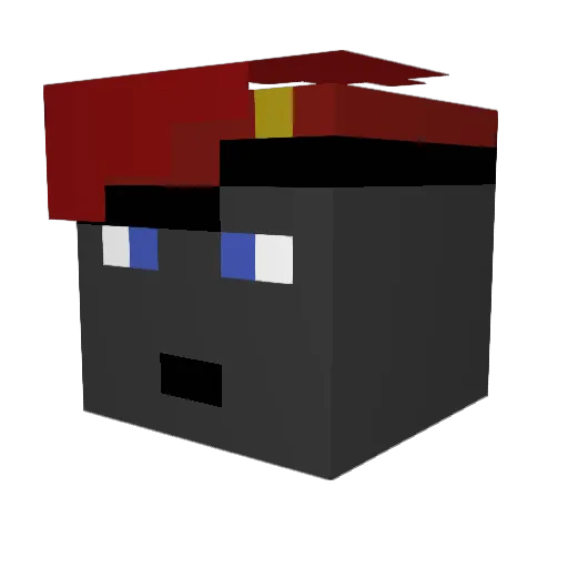 themageofspace Minecraft avatar head, 3D render