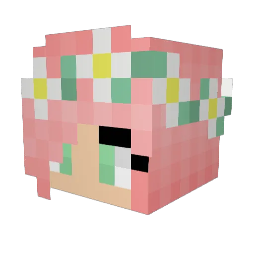 themagicalkitty Minecraft avatar head, 3D render