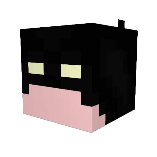 themajon Minecraft avatar head, 3D render