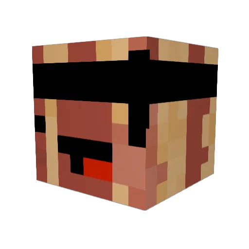 theman724 Minecraft avatar head, 3D render