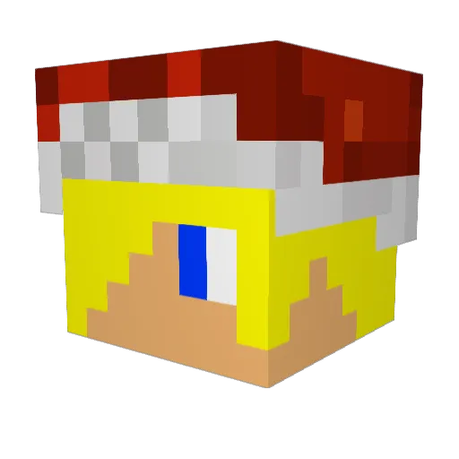 themandustin Minecraft avatar head, 3D render
