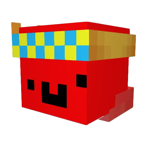 themanhim Minecraft avatar head, 3D render