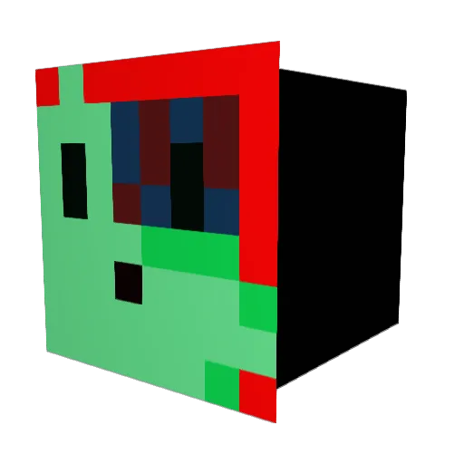 themanwill Minecraft avatar head, 3D render