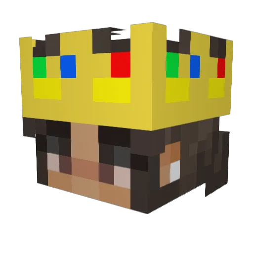 themariaa Minecraft avatar head, 3D render