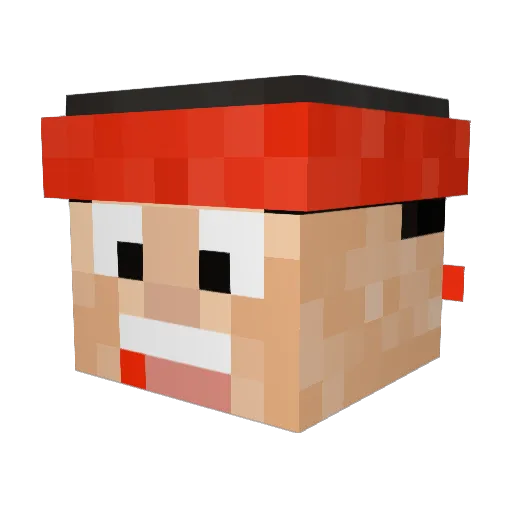themastaraYT Minecraft avatar head, 3D render