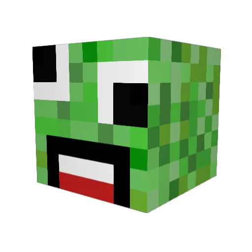 themasterandpro Minecraft avatar head, 3D render