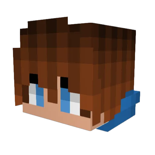 themasterman07 Minecraft avatar head, 3D render