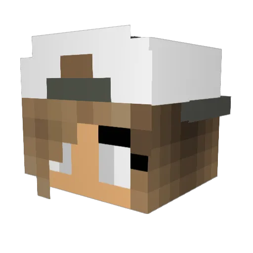 themeow3 Minecraft avatar head, 3D render