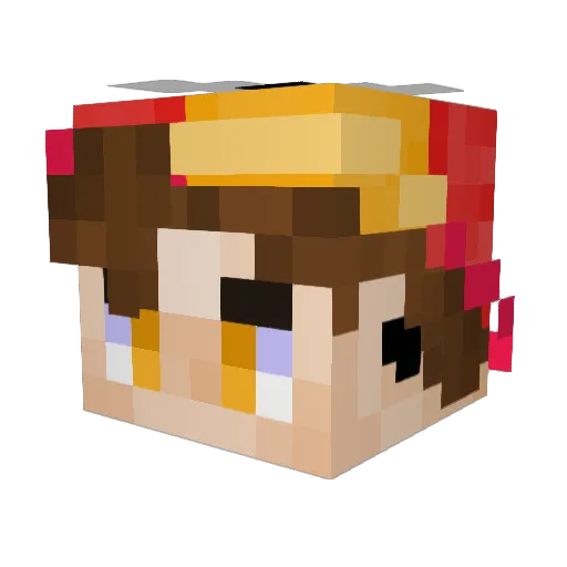 themightyjedi Minecraft avatar head, 3D render